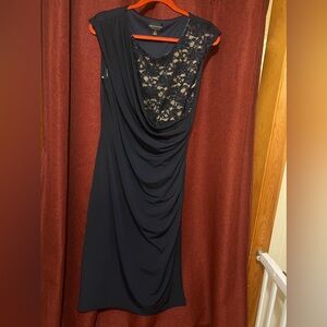 Elegant Black Lace Evening Dress
